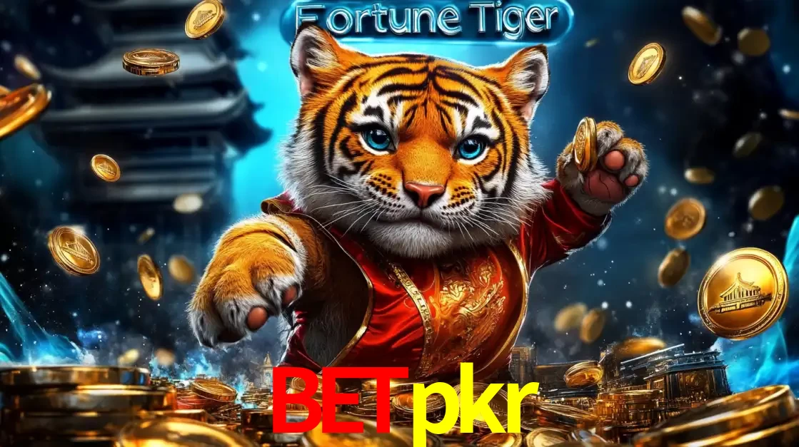 Imagem promocional do jogo de slot Fortune Tiger, com um tigre majestoso em traje tradicional cercado por uma fortuna em moedas de ouro, disponível agora no cassino betpkr.
